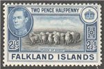 Falkland Islands Scott 87 Mint